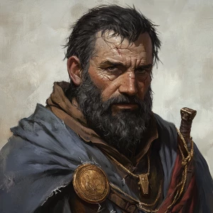 Up close art of the head of 47 year old man that is 6’0 and weig...