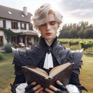 Caranthir-Ar-Fieniel from the Witcher. Black eldritch armor. Pal...