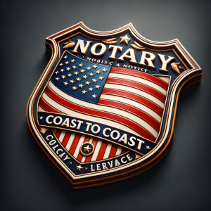 Designer shield with an American flag on it, the shield reads" c...