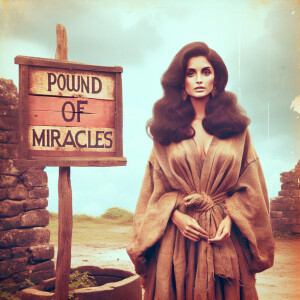 A faded color film photograph from 1972 of a beautiful 23-year-o...