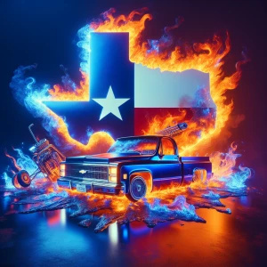 create an image depicts a striking and vibrant digital art style...