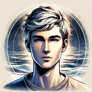 A white haired Man named Lucio..  his character is the more calm...