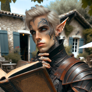 Caranthir-Ar-Fieniel from the Witcher. Black eldritch armor. Pal...
