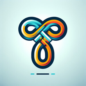 Create a logo using multiple infinity symbols  to within the sha...