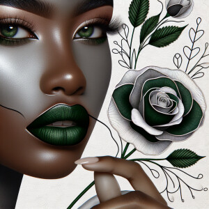 Create a visually engaging design by blending white and differen...