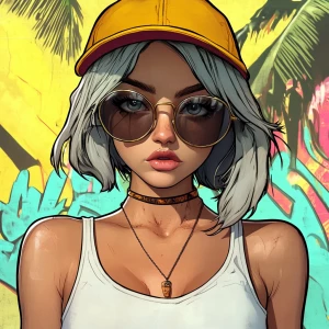 young, rebellious gta-style character. The character should have...