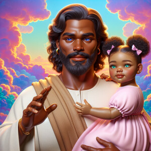 Create a 3D realistic artwork featuring the phrase 'Jesus Saves'...