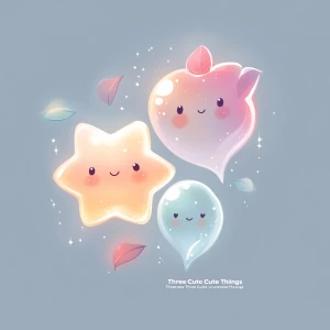 Design a magical, abstract logo for a brand called “Three Cute T...