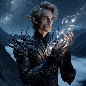 Caranthir-Ar-Fieniel from the Witcher uses magic to alter the st...