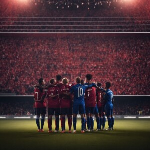 famous soccer players lined up