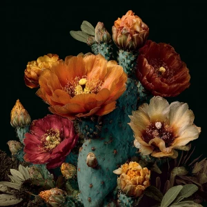 Cacti flowers and desert blooms