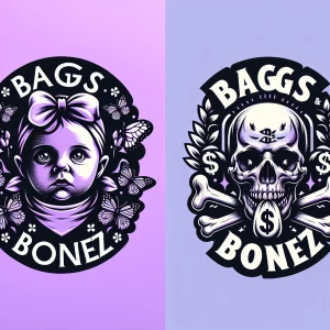 Baby loves logo with butterflies and purples(masterpiece, best q...