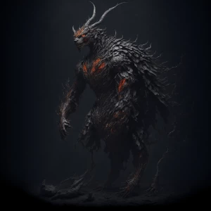 Design an illustration featuring the character "wrath" personifi...