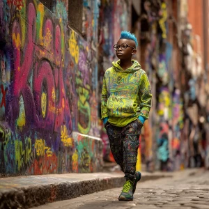 Oh, that sounds like a vibrant scene! Imagine this: 

There’s th...