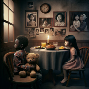 Children missing their Struggling mothers