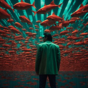 Jaws in the style of the matrix