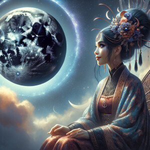 Lunar princess Ranni from Elden Ring sitting in anticipation for her black moon to reveal itself