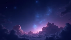 A high-resolution static frame of a galactic night sky with star...
