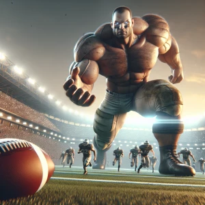 Video Prompt: Cinematic Football Giants

Concept: A photorealist...