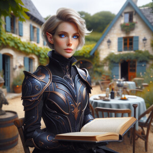 Caranthir-Ar-Fieniel from the Witcher series in black eldritch a...