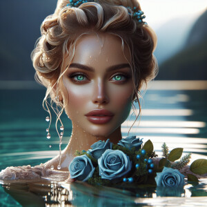 capturing the essence of a caucasian woman with blonde hair emer...