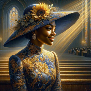 create a realistic airbrushed illustration of an African America...
