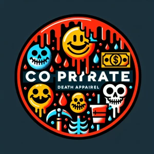 Design a circular corporate logo that seamlessly blends playfuln...