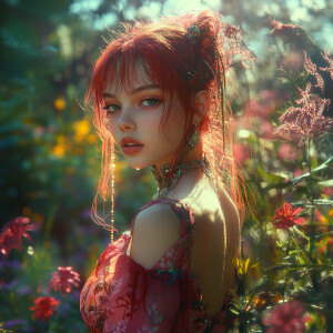 A photo portrait of cute model, high resolution, award - winning...