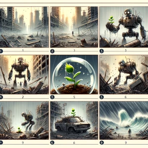 STORYBOARD:
Opening Scene (1) :
- A vast, abandoned cityscape....