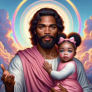 Create a 3D realistic artwork featuring the phrase 'Jesus Saves'...