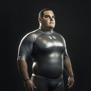 Create a hyper-realistic photograph full male body image scan of...