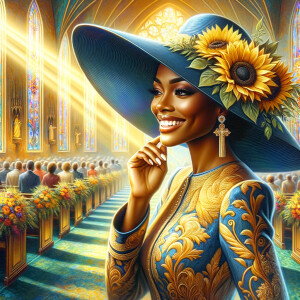 create a realistic airbrushed illustration of an African America...