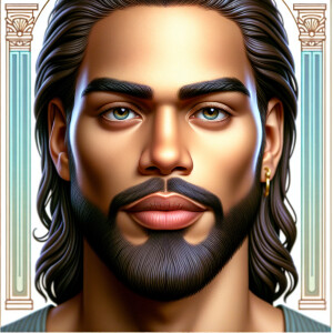 "Create a 3D realistic artwork featuring the phrase 'Jesus Saves...
