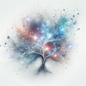 White background, pretty celestial vector art illustration, cele...