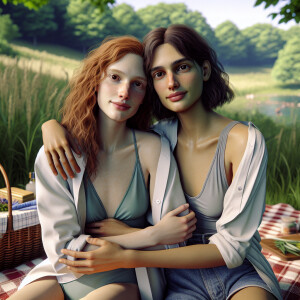 Photorealistic image. High resolution. Light ginger haired , bro...