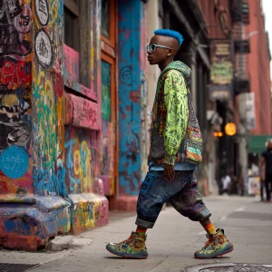 Oh, that sounds like a vibrant scene! Imagine this: 

There’s th...