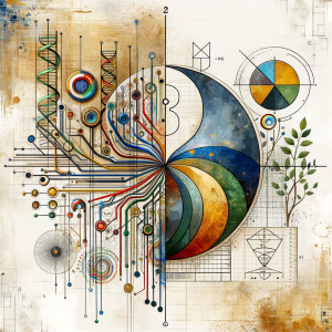 The golden ratio, Minimalist art Circuit, boards, circuitry, diagrams Cellular structures, DNA, circuit boards, colorful wires,  asian and Egyptian  graffiti, lie detector graphs, cardio printout, branches Bones painterly background rust