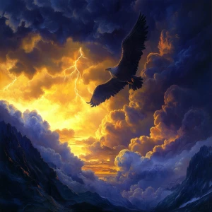 And out of the west there would come at times a great cloud in t...