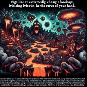 A minuscule hellscape rests in the cradle of your hand, brimming...