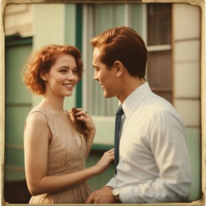 Photorealistic image, ginger haired, pale skin, beautiful  femal...