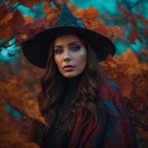 Create An ultra photorealistic image of a witch inspired by Ian...