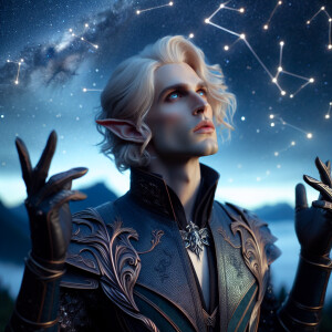 Caranthir-Ar-Fieniel from the Witcher uses magic to alter the co...