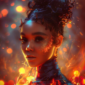 Janelle Monáe 𝘢𝘴 𝘢 𝘚𝘶𝘱𝘦𝘳 𝘏𝘦𝘳𝘰 with Elemental Powers,Dynamic, ele...