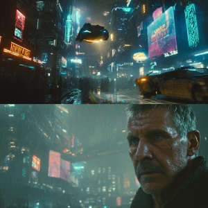 Please create a teaser trailer for Blade Runner 2077, the next g...