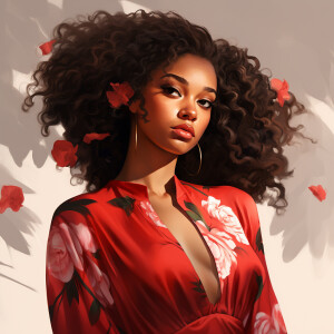 Refined Prompt: Create an image of a youthful-looking, 22-year-o...