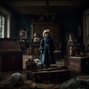 "Imagine a old, creepy mansion with a dark history. In the attic...