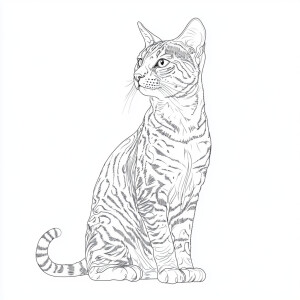 Generate a coloring book-style image in hyper realistic style fe...