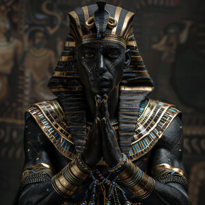 Black Egyptian pharaoh