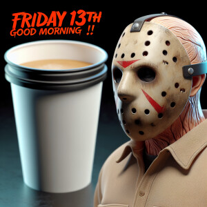 hyper realistic up close side view of horror film character Jaso...