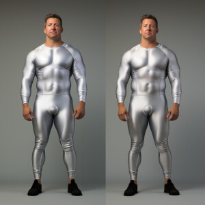 Create a hyper-realistic image of a prematurely aging male adult...